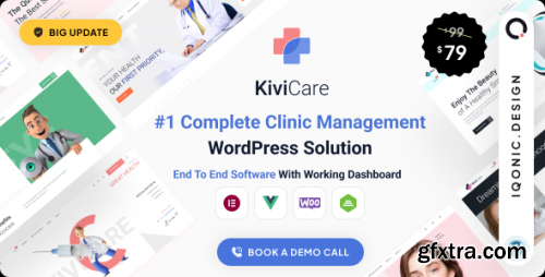 Themeforest - KiviCare 2.0 - Medical Clinic &amp; Patient Management WordPress Solution 29201853 v2.2.6 - Nulled
