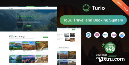 Themeforest - Turio - Tour and Travel WordPress Theme Tourism Agency 36671015 v1.4.0 - Nulled