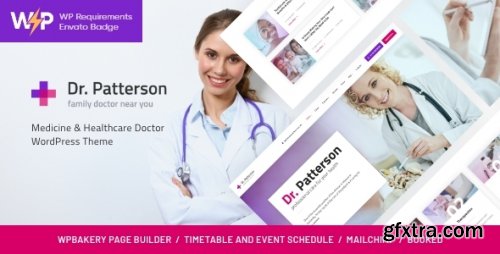 Themeforest - Dr.Patterson | Medical &amp; Healthcare Doctor WordPress Theme 22022431 v1.3 - Nulled