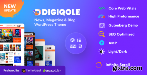 Themeforest - Digiqole - News Magazine WordPress Theme 24304706 v2.2.1 - Nulled