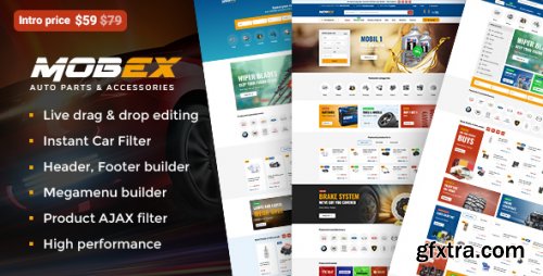 Themeforest - Mobex - Auto Parts WordPress Theme 49859756 v1.9 - Nulled