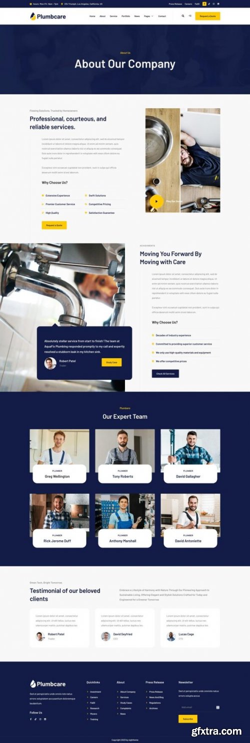 Themeforest - PlumbCare - Plumbing Service Elementor Template Kit 51839090 v1.0.0 - Nulled