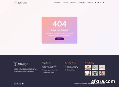 Themeforest - ZenYoga - Yoga &amp; Meditation Elementor Template Kit 51950542 v1.0.0 - Nulled