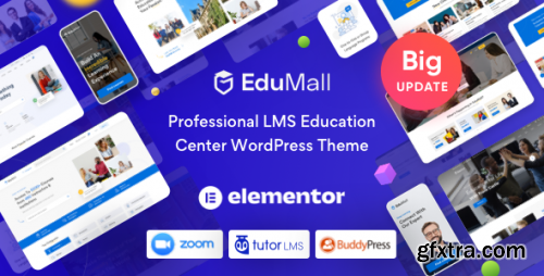 Themeforest - EduMall - Professional LMS Education Center WordPress Theme 29240444 v3.9.6 - Nulled