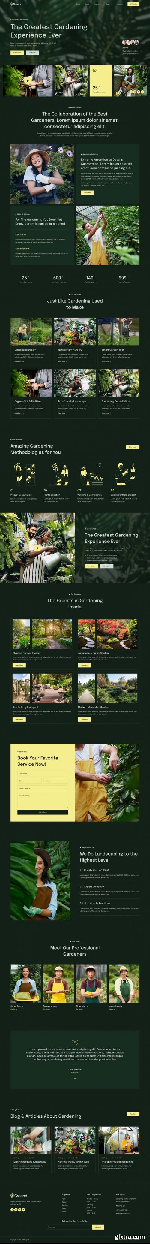 Themeforest - Greend - Gardening &amp; Landscape Service Elementor Template Kit 51324564 v1.0.0 - Nulled