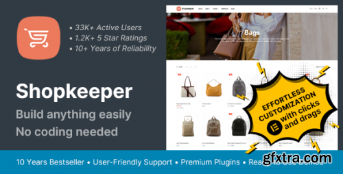 Themeforest - Shopkeeper • Multi-Purpose WooCommerce Theme 9553045 v3.9 - Nulled