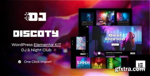 Themeforest - Discoty - DJ &amp; Night Club Elementor Pro Template Kit 51098999 v1.0.0 - Nulled