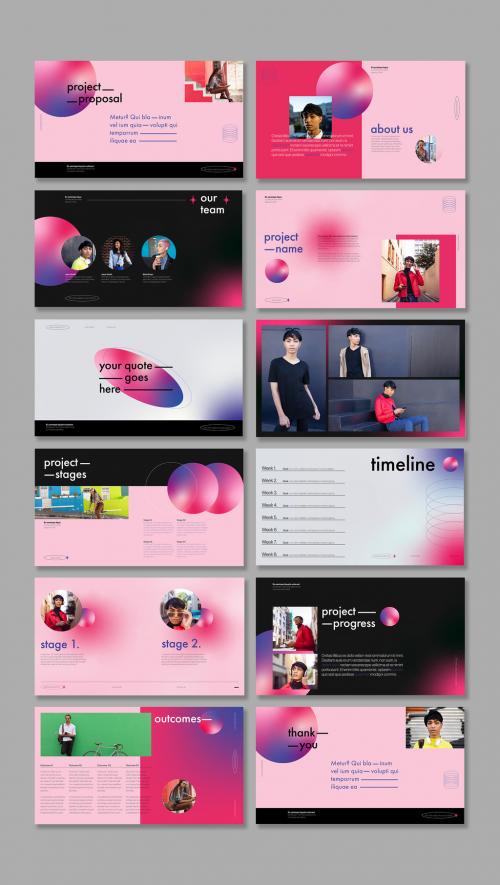 Presentation Layout with Soft Pop Style