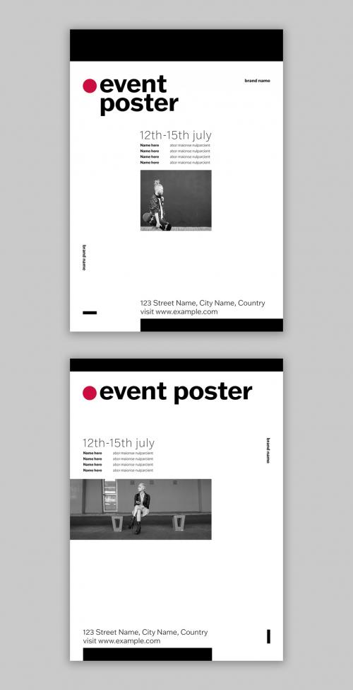 Minimalist Black and White Poster Layout