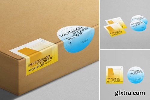 Sticker Mockup Collections 11xPSD-GFXTRA.COM