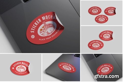 Sticker Mockup Collections 11xPSD-GFXTRA.COM