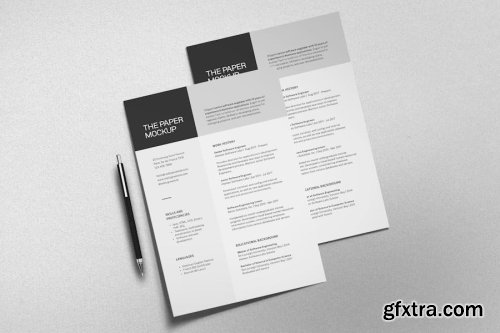 Paper A4 Mockup Collections 9xPSD-GFXTRA.COM