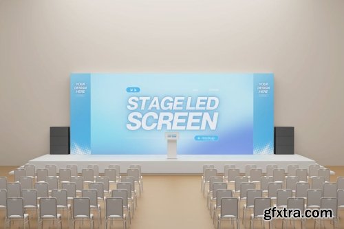 LED Backdrop Screen Mockup Collections 14xPSD-GFXTRA.COM