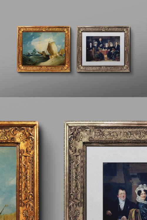 Frame Mockup 50 X 40 Old Antique Horizontal