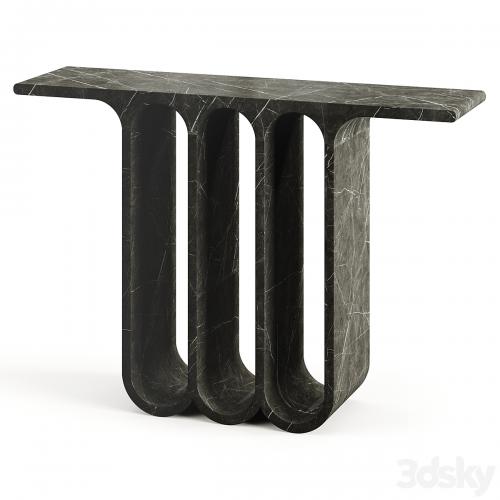 Arches3 Marble Console Table by Perve Langlais