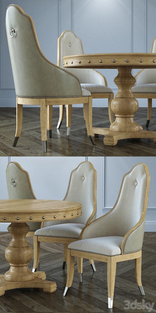 Table + chairs Uttermost Sylvana