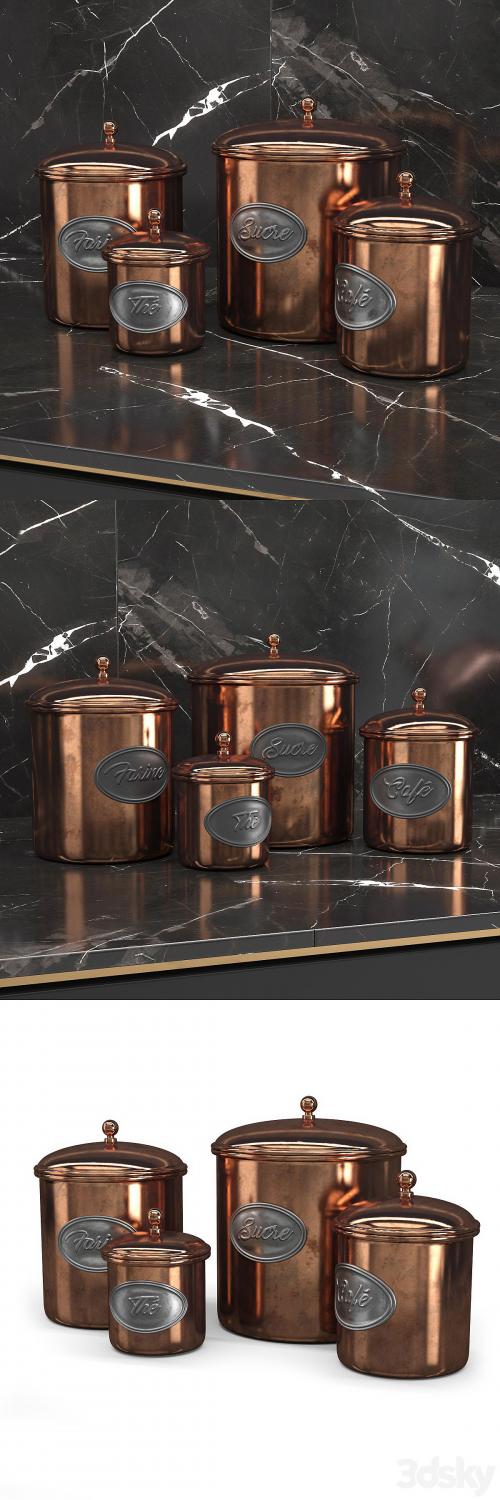 Aged copper cans