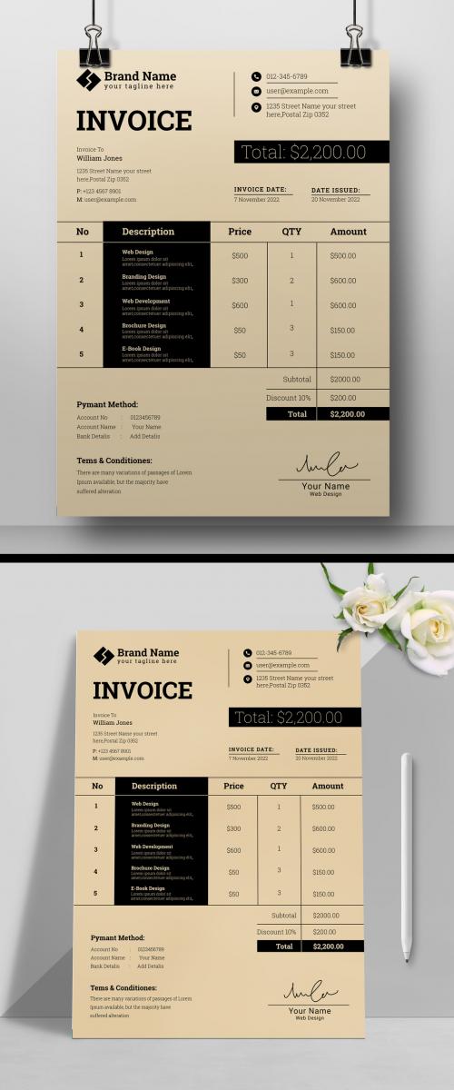 Simple Invoice Layout