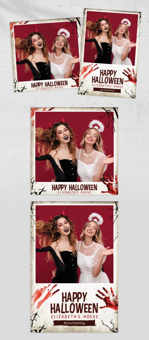 Halloween Photo Booth Card Layout