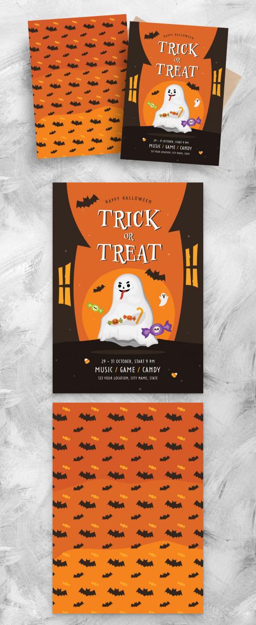 Halloween Trick or Treat Flyer Poster