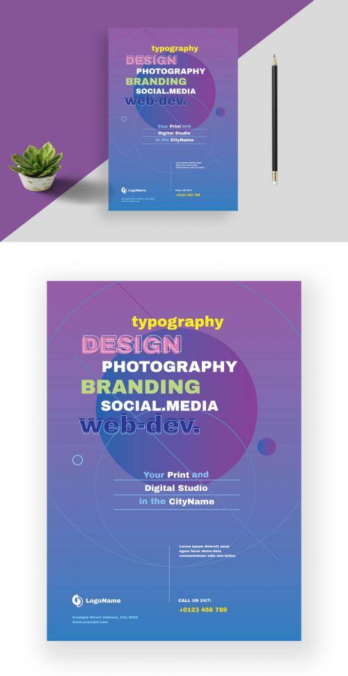 Typography Creative Design Flyer