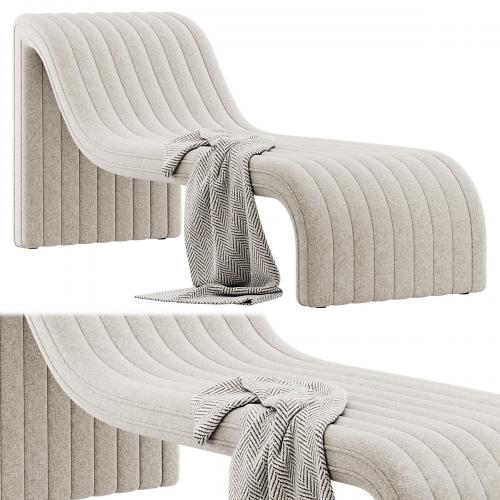 Augustine Chaise Lounge by Four Hands