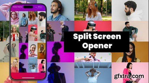 Videohive Rhythmic Split Screen Slideshow 51976086