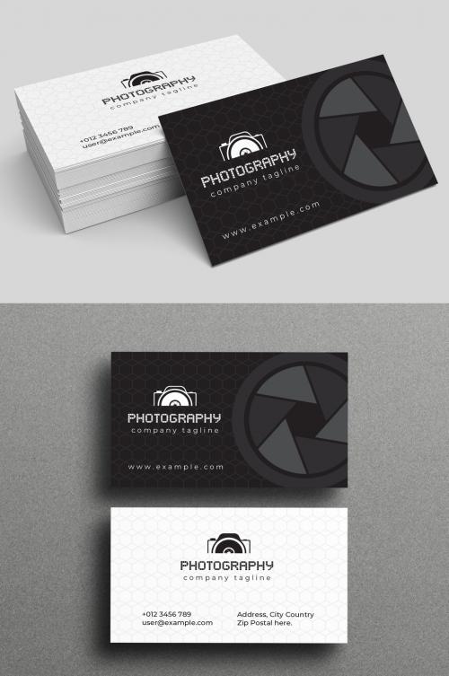 Photography Business Card Design Layout