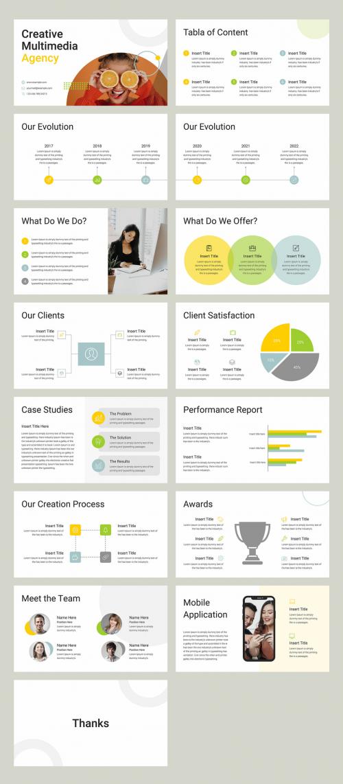 Creative Multimedia Agency Presentation Layout