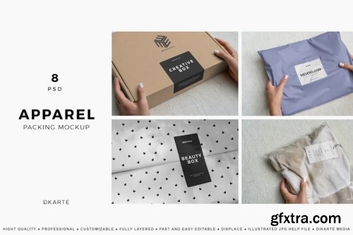 Post Packaging Mockup Collections 11xPSD