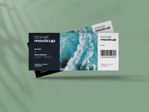 Event Ticket Mockup Set