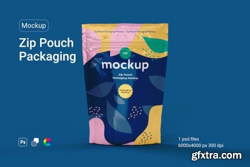 Zip Bag Mockup Collections 14xPSD