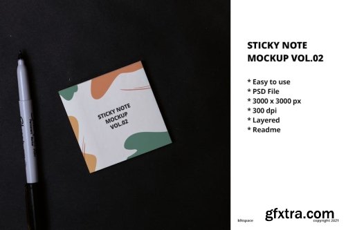 Sticky Notes Mockup Collections 10xPSD