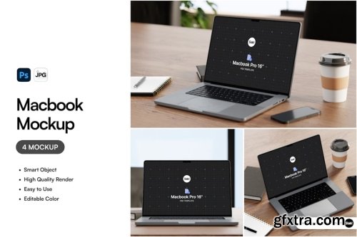 MacBook Mockup Collections 14xPSD