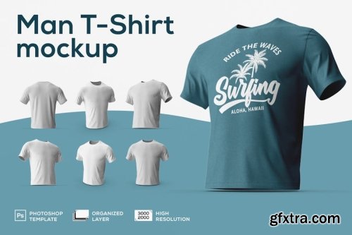 T-Shirt Mockup Collections 6xPSD