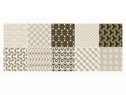 Set of Simple Retro Geometric Patterns