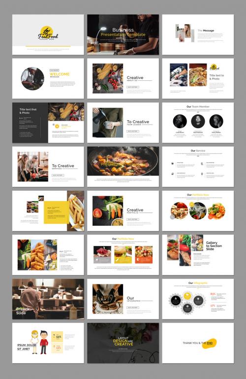 Healthy Food Presentation Layout