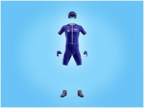 Cycling Kit Mockup Front View