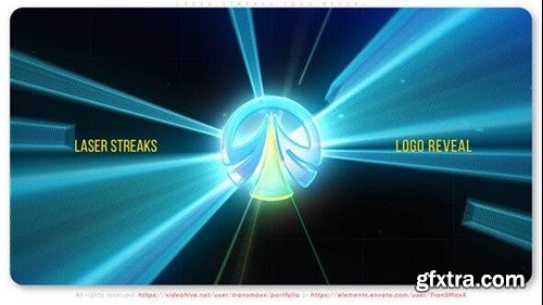 Videohive Laser Streaks Logo Reveal 52005950