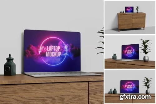 Laptop Mockup Collections 6xPSD