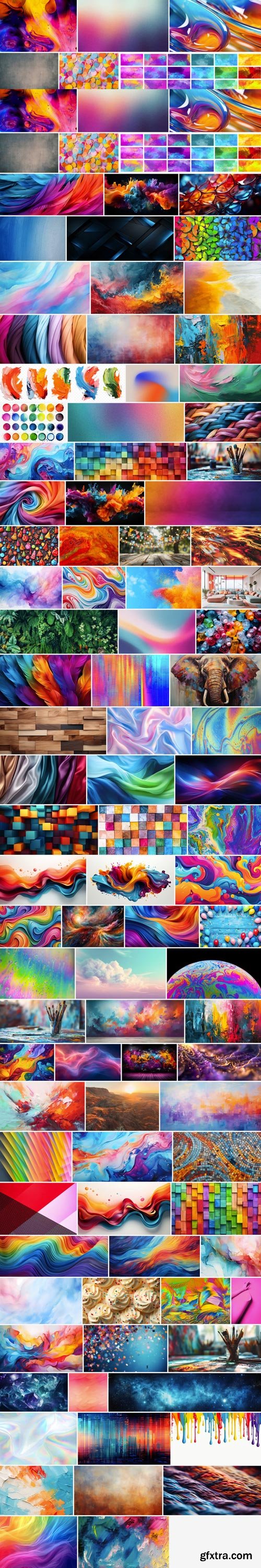 Amazing Photos, Colorful Textures 100xJPEG