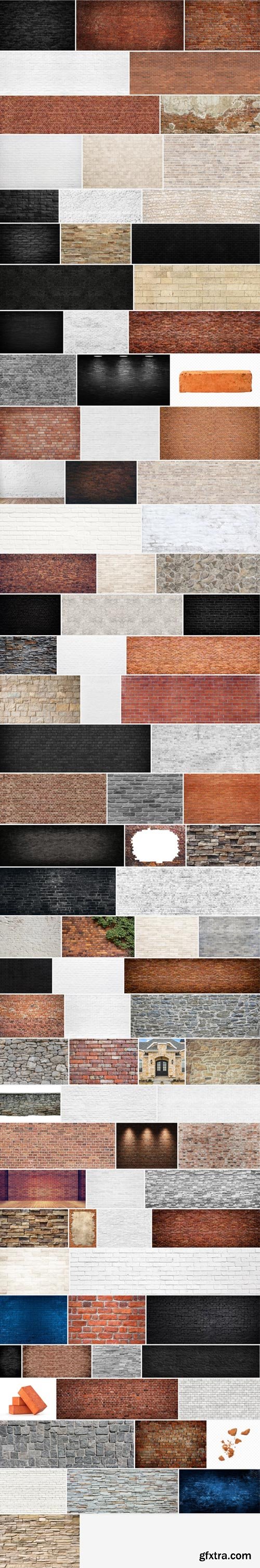 Amazing Photos, Stone and Brick Walls 100xJPEG