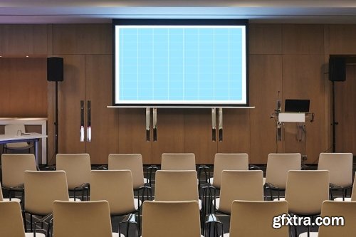 Conference Screen Mockup Collections 13xPSD