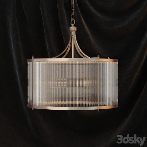 Gramercy glass tube chandelier