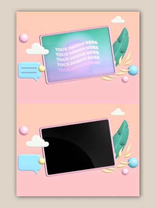 Illustrated Tablet Mockup