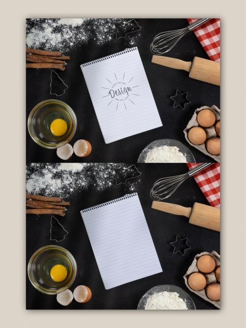 Recipe Notebook Mockup