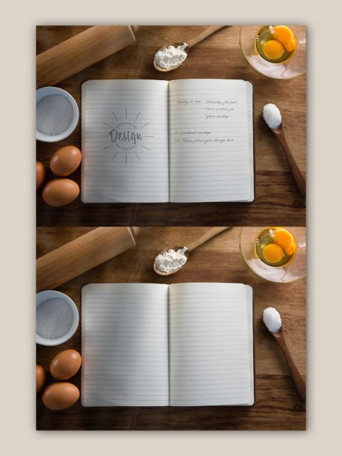 Recipe Book Mockup