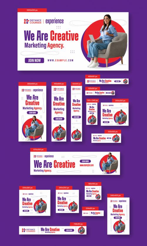 We Creative Agency Web Banner Set