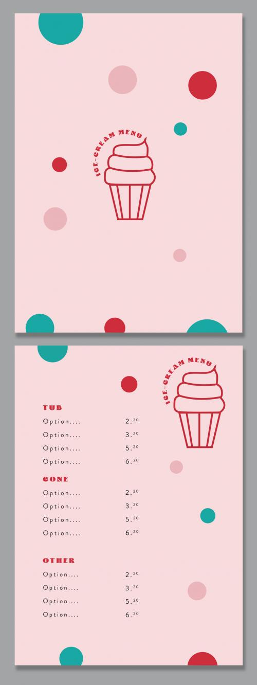 Ice Cream Menu