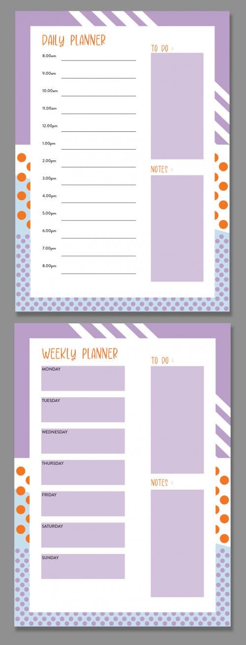 Planner with Geometric Accents